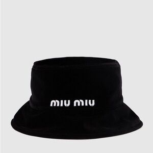 Authentic Miu Miu Black Bucket Hat